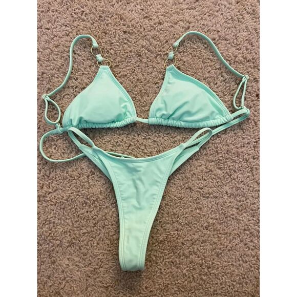NWT Wild Fable Light Green Bikini Set - Picture 5 of 6